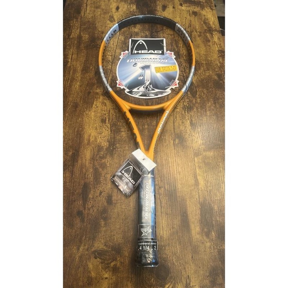 Head Liquidmetal Instinct Tennis Racquet 4 1/4 L2 Orange Silver New Old Stock
